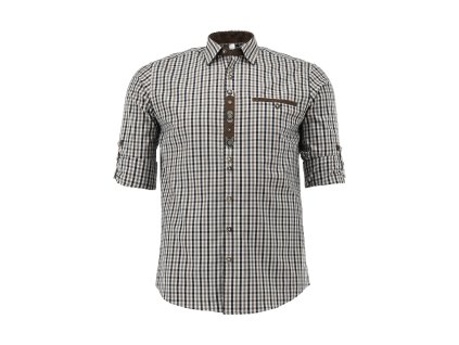 myslivecka kosile orbis rolovaci rukav hnedo cerna