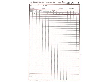 Číselník dlouhého a rovnaného dříví L10