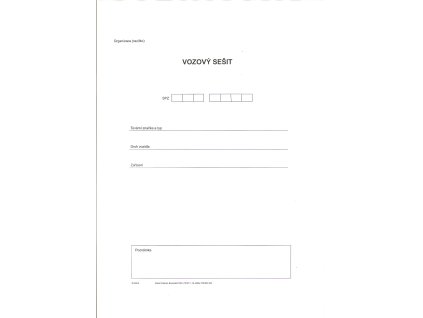 Vozový sešit velký A4