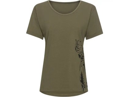 dámské myslivecké tričko parforce s potiskem jelena