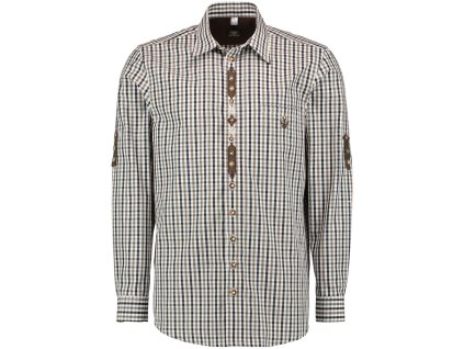 Myslivecká košile orbis hnědo černá kára