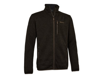 mikina deerhunter moor knitted jacket brown leaf hneda