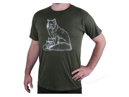 myslivecke tricko liska s liscaty afars