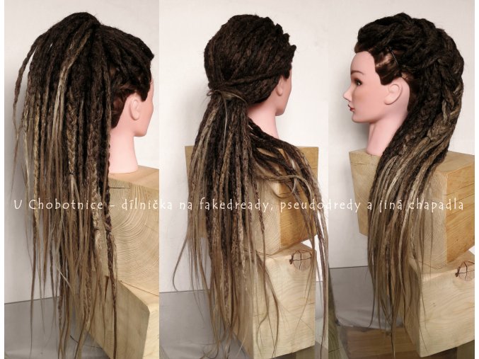 ombre fake synthetic dreadlocks dreads pseudo dredy dreads