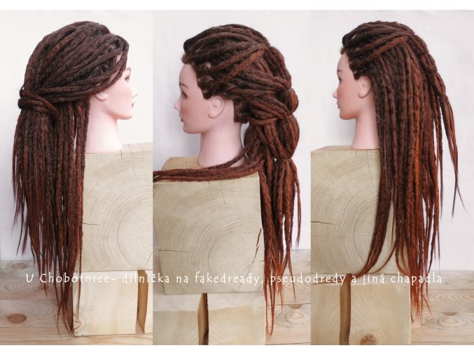 brown synthetic dreads