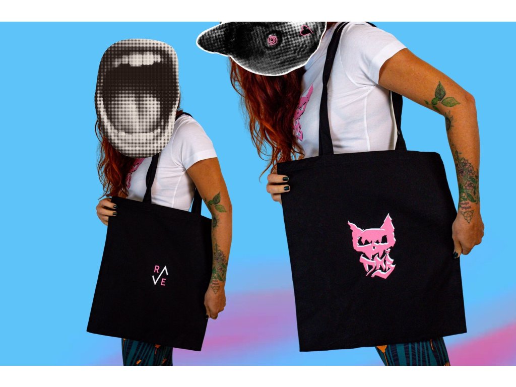 Drum and Bass - taška B/P design by Lucy F.