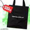 Textilní taška – Fuck FAKE, love REAL !