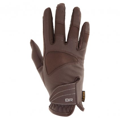 BR Jazdecké rukavice Flex Grip Pro - Brown