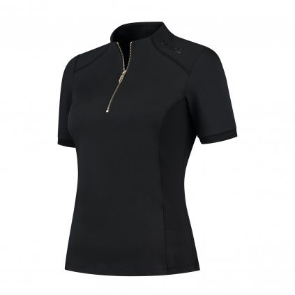1023 korte mouwen shirt black Front