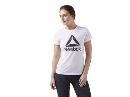 Dámské triko s krátkým rukávem Reebok Wor CS Graphic Tee Bílá (Velikost S)