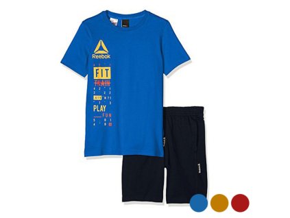 Sportovní set pro děti tričko a kraťasy Reebok B ES SS (Barva Modrá, Velikost S)