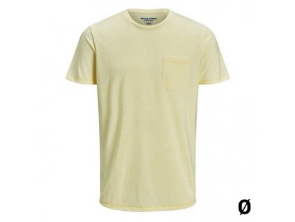 Pánské triko s krátkým rukávem Jack & Jones 12171674 FLA Žlutá (Velikost M)