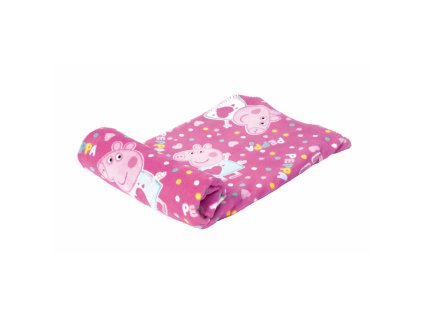 2594597 detska deka peppa pig cosy corner polyester jemna ruzova 95 x 150 cm