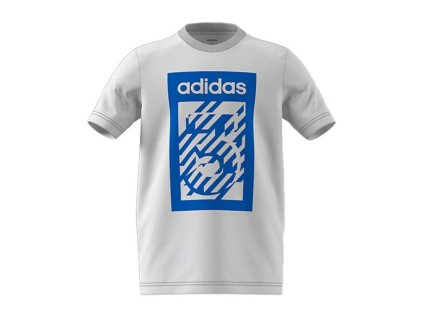 Dětské Triko s krátkým rukávem Adidas G Bold Crew Bílá (Velikost XL)