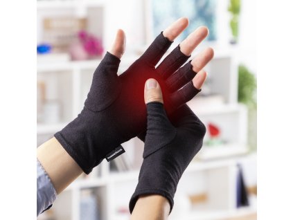 Kompresní zdravotnické rukavice proti artritidě Arves InnovaGoods (2 ks) (Velikost S)
