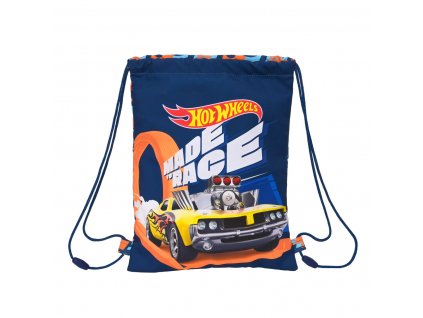 2709072 4 vrecko na prezuvky hot wheels speed club oranzova 26 x 34 x 1 cm