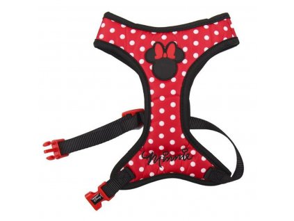 2728092 postroj pre psa minnie mouse nylon cervena xxs xs