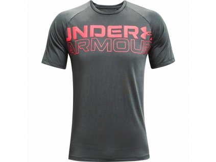 Pánské tričko s krátkým rukávem Under Armour Tech 2.0 Tmavě šedá (Velikost L)