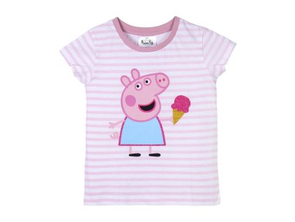 Dětské tričko s krátkým rukávem Peppa Pig Růžová 2 roky (Velikost 2 roky)