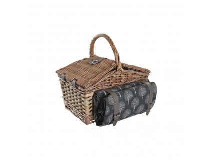 2781302 7 piknikovy kos s chladiacou podsivkou dkd home decor drevo pruteny prirodna siva 40 x 28 x 19 cm