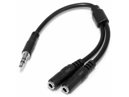 2814493 adapter audio jack startech muy1mffs cierna 0 2 m