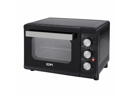 2823478 stolna elektricka mini rura edm tvrdene sklo matna cierna cierna 1380 w 23 l 46 x 38 x 31 cm