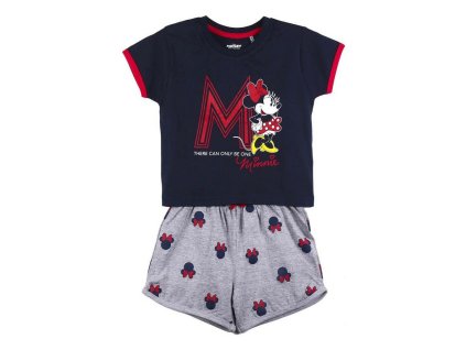 Letní dětské pyžamo Minnie Mouse Šedá Tmavě modrá 29033 (Velikost 6 let)