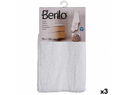 2840143 3 uterak do kupelne berilo biela 70 x 130 cm 3 ks