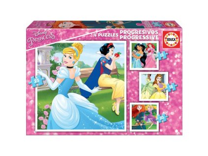 2848201 5 detske puzzle 4 v 1 princesses disney magical 12 16 20 25 dielov
