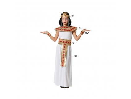 Dětský kostým Egypťanka Vícebarevná (Velikost 3–4 roky)