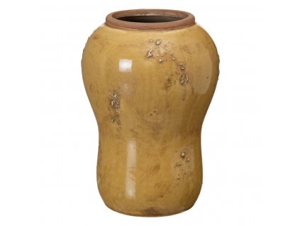 2869423 vaza keramicky horcicova 17 5 x 17 5 x 25 cm