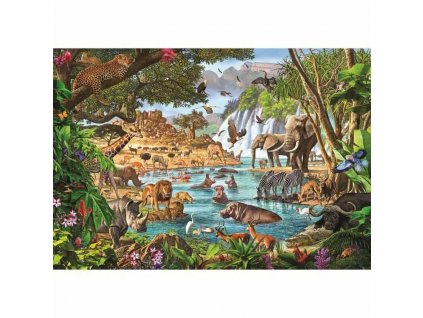 2872681 puzzle clementoni africke napajadlo 3000 dielov