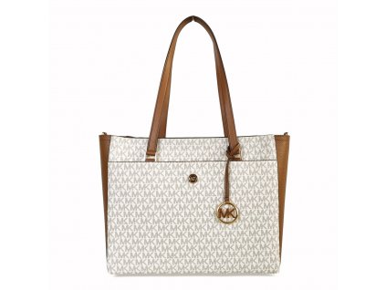 2882417 damska kozena kabelka michael kors 35t1g5mt7b vanilla bezova 42 x 27 x 16 cm