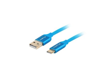Kabel USB A pro USB C Lanberg Quick Charge 3.0 Modrá (Rozměr 0,5 m)