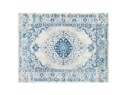 2890391 1 koberec dkd home decor bavlna arab chenille modry 160 x 230 x 1 cm