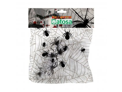 2910051 zavesna ozdoba pavucina halloween biela 100 g