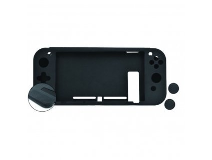 Ochranné pouzdro Nuwa na konzoli Nintendo Switch Silikonové - Černá (Barva Černá)
