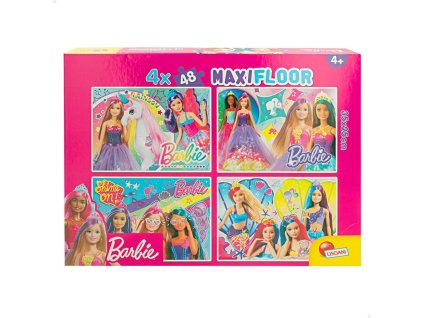 2922453 detske puzzle 4 v 1 barbie maxifloor 35 x 1 5 x 25 cm 192 dielov