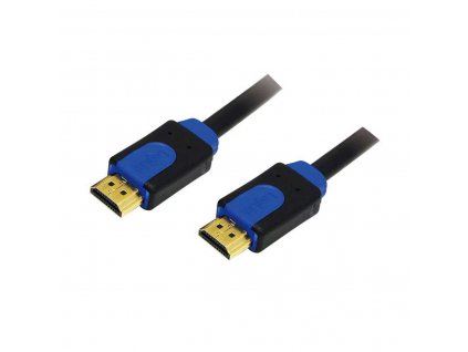 2923356 video kabel 2 x hdmi male logilink ultra hd 4k modra cierna 15 m