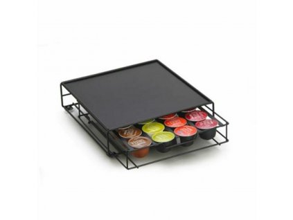 2925492 1 organizer na kavove kapsule dkd home decor kov cierna 20 kapsul 28 7 x 32 x 7 cm