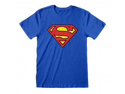 Unisex triko s krátkým rukávem Superman Logo Modrá (Velikost XL)