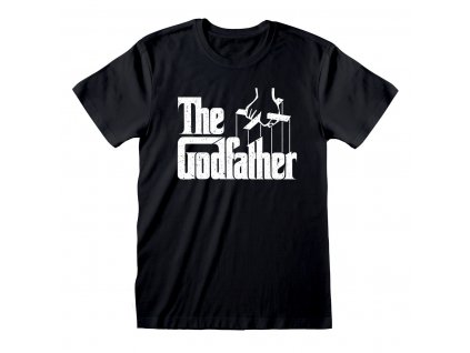 Unisex triko s krátkým rukávem The Godfather Logo Černá (Velikost S)