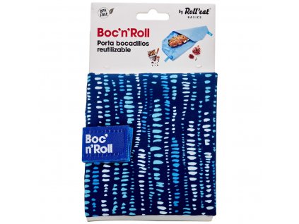 2927841 vrecko na desiatu roll eat boc n roll essential marine opakovane pouzitelne modra 11 x 15 cm