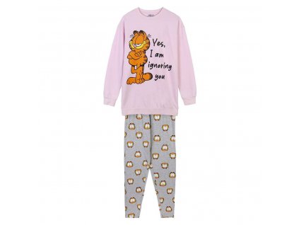 Dámské pyžamo Garfield Světle růžová (Velikost XS)