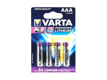 2930701 3 litiove baterie varta ultra lithium aaa 4 ks