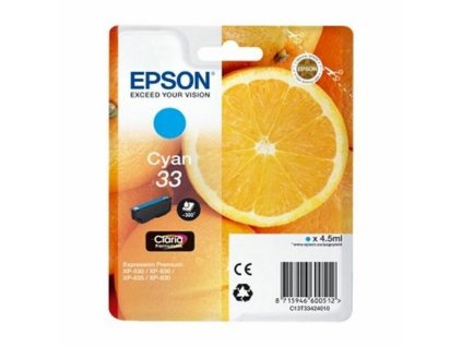 Kompatibilní Inkoustová Kazeta Epson T33 (Barva Ciánová)