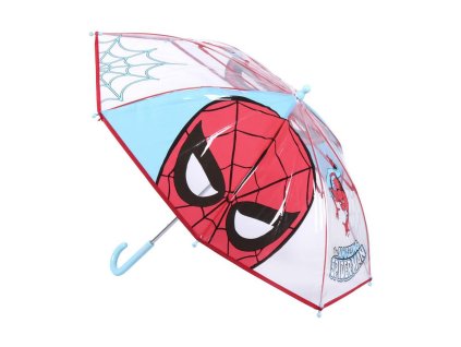 2932079 detsky dazdnik spiderman cervena 66 cm