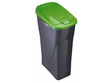 2947904 odpadkovy kos na recyklovanie mondex ecobin zelena s vrchnakom 25 l