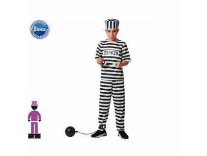 Kostým pro děti vězeň 10-12 let (Velikost 10-12 let)