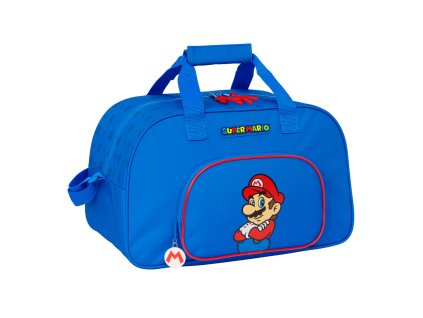 2952632 detska sportova taska super mario play modra cervena 40 x 24 x 23 cm